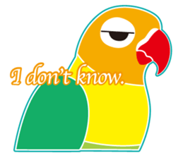 Lovebird of a condition eyed21 sticker #13020344