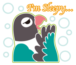 Lovebird of a condition eyed21 sticker #13020348