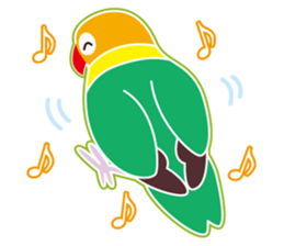 Lovebird of a condition eyed21 sticker #13020349