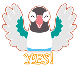 Lovebird of a condition eyed21 sticker #13020350
