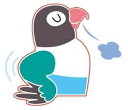 Lovebird of a condition eyed21 sticker #13020351