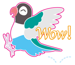 Lovebird of a condition eyed21 sticker #13020352