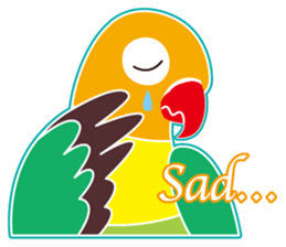 Lovebird of a condition eyed21 sticker #13020354
