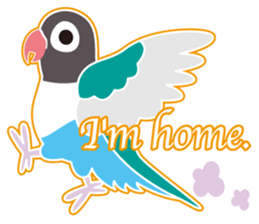 Lovebird of a condition eyed21 sticker #13020355