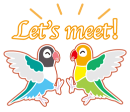 Lovebird of a condition eyed21 sticker #13020357