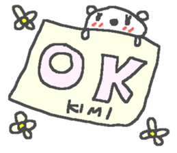 Kimi cute bear stickers! sticker #13020421
