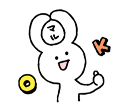 Moderately harsh rabbit sticker #13021463