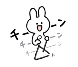 Moderately harsh rabbit sticker #13021480