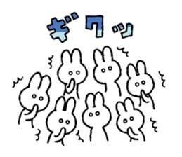 Moderately harsh rabbit sticker #13021485