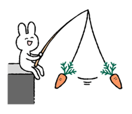 Moderately harsh rabbit sticker #13021500