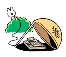 Moderately harsh rabbit sticker #13021501