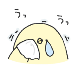 Warm fuzzy character sticker #13021730