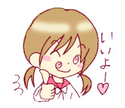 A sharp tongue but cute girl Sticker sticker #13021942