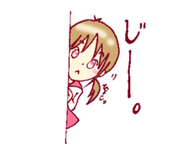 A sharp tongue but cute girl Sticker sticker #13021945