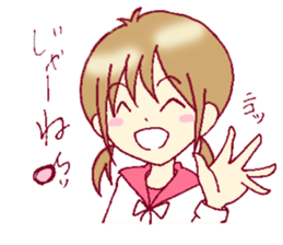 A sharp tongue but cute girl Sticker sticker #13021948