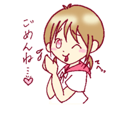 A sharp tongue but cute girl Sticker sticker #13021949