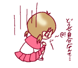 A sharp tongue but cute girl Sticker sticker #13021950