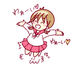 A sharp tongue but cute girl Sticker sticker #13021952