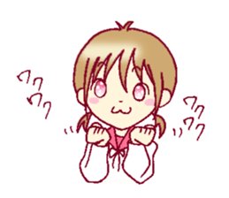 A sharp tongue but cute girl Sticker sticker #13021953