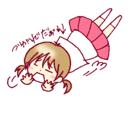 A sharp tongue but cute girl Sticker sticker #13021956