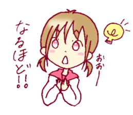 A sharp tongue but cute girl Sticker sticker #13021957