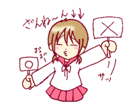A sharp tongue but cute girl Sticker sticker #13021960