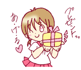 A sharp tongue but cute girl Sticker sticker #13021961