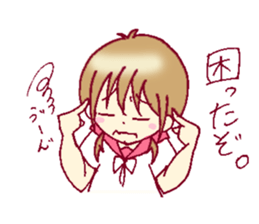 A sharp tongue but cute girl Sticker sticker #13021963
