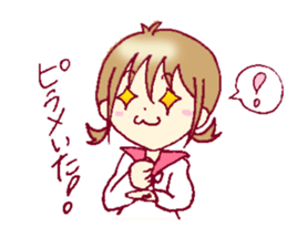 A sharp tongue but cute girl Sticker sticker #13021965
