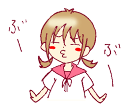 A sharp tongue but cute girl Sticker sticker #13021966
