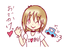 A sharp tongue but cute girl Sticker sticker #13021967
