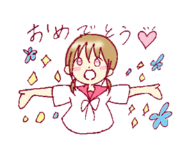 A sharp tongue but cute girl Sticker sticker #13021968