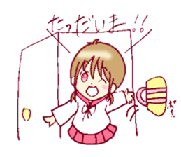A sharp tongue but cute girl Sticker sticker #13021976