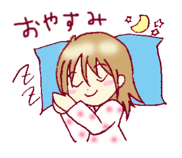 A sharp tongue but cute girl Sticker sticker #13021977