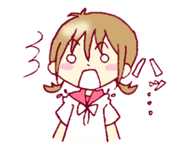 A sharp tongue but cute girl Sticker sticker #13021979