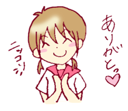 A sharp tongue but cute girl Sticker sticker #13021981