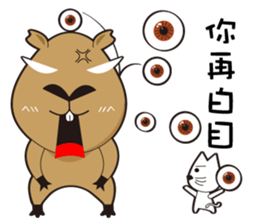 Hydrochoerus hydrochaeris 2 sticker #13022023