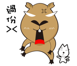 Hydrochoerus hydrochaeris 2 sticker #13022025