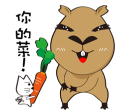 Hydrochoerus hydrochaeris 2 sticker #13022029