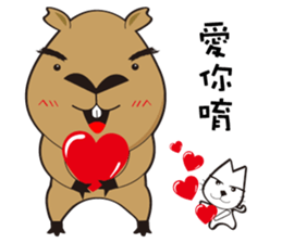 Hydrochoerus hydrochaeris 2 sticker #13022033