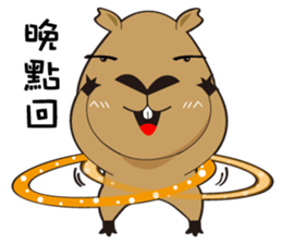 Hydrochoerus hydrochaeris 2 sticker #13022036