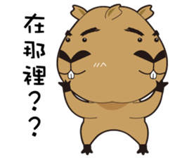 Hydrochoerus hydrochaeris 2 sticker #13022038