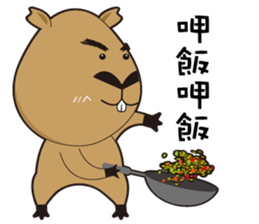 Hydrochoerus hydrochaeris 2 sticker #13022040