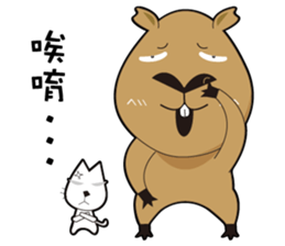 Hydrochoerus hydrochaeris 2 sticker #13022044