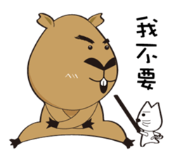 Hydrochoerus hydrochaeris 2 sticker #13022045