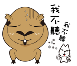 Hydrochoerus hydrochaeris 2 sticker #13022046