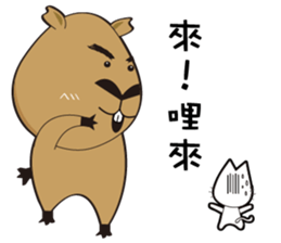 Hydrochoerus hydrochaeris 2 sticker #13022053