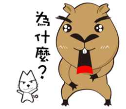 Hydrochoerus hydrochaeris 2 sticker #13022055