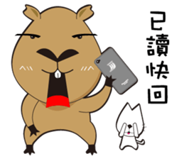 Hydrochoerus hydrochaeris 2 sticker #13022059