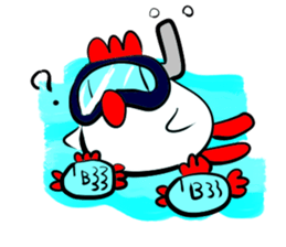 shiroitori&MIU&kani sticker #13022086